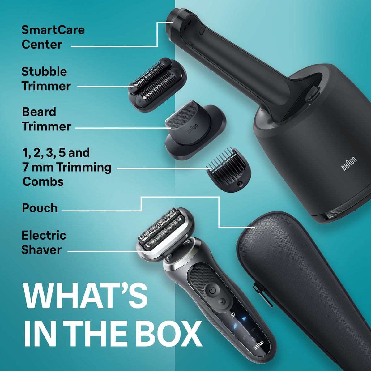 Series 7 7085cc Black Electric Shaver with Stubble Trimmer