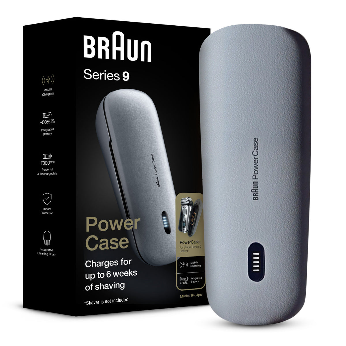 Travel PowerCase 9484pc Charging Case for Series 8 and 9 Shavers
