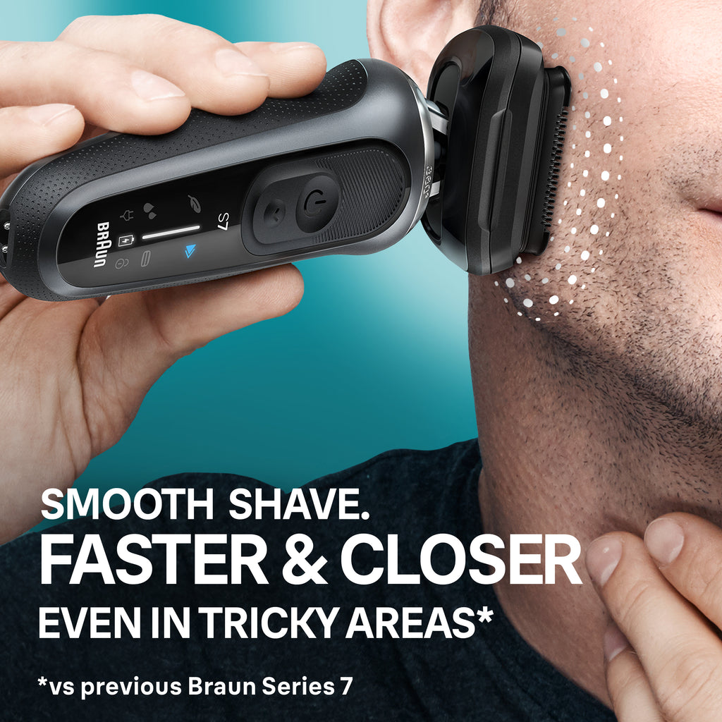Series 7 7085cc Black Electric Shaver with Stubble Trimmer
