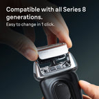 Series 8 83m Silver Shaver Head Replacement