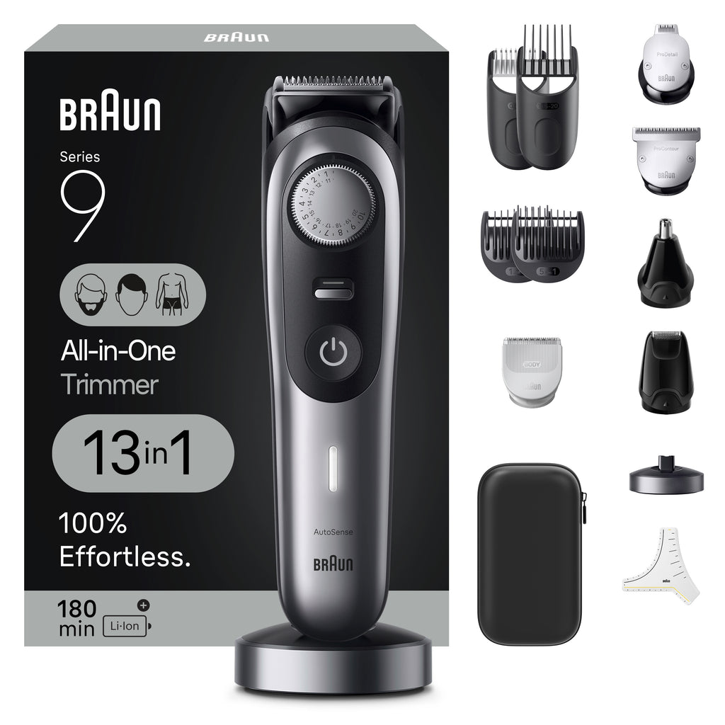 Braun All‑in‑One Trimmer AIO9440 for Beard & Body Grooming