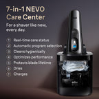 Braun NEVO 11000c Premium Men's Electric Shaver in Silver