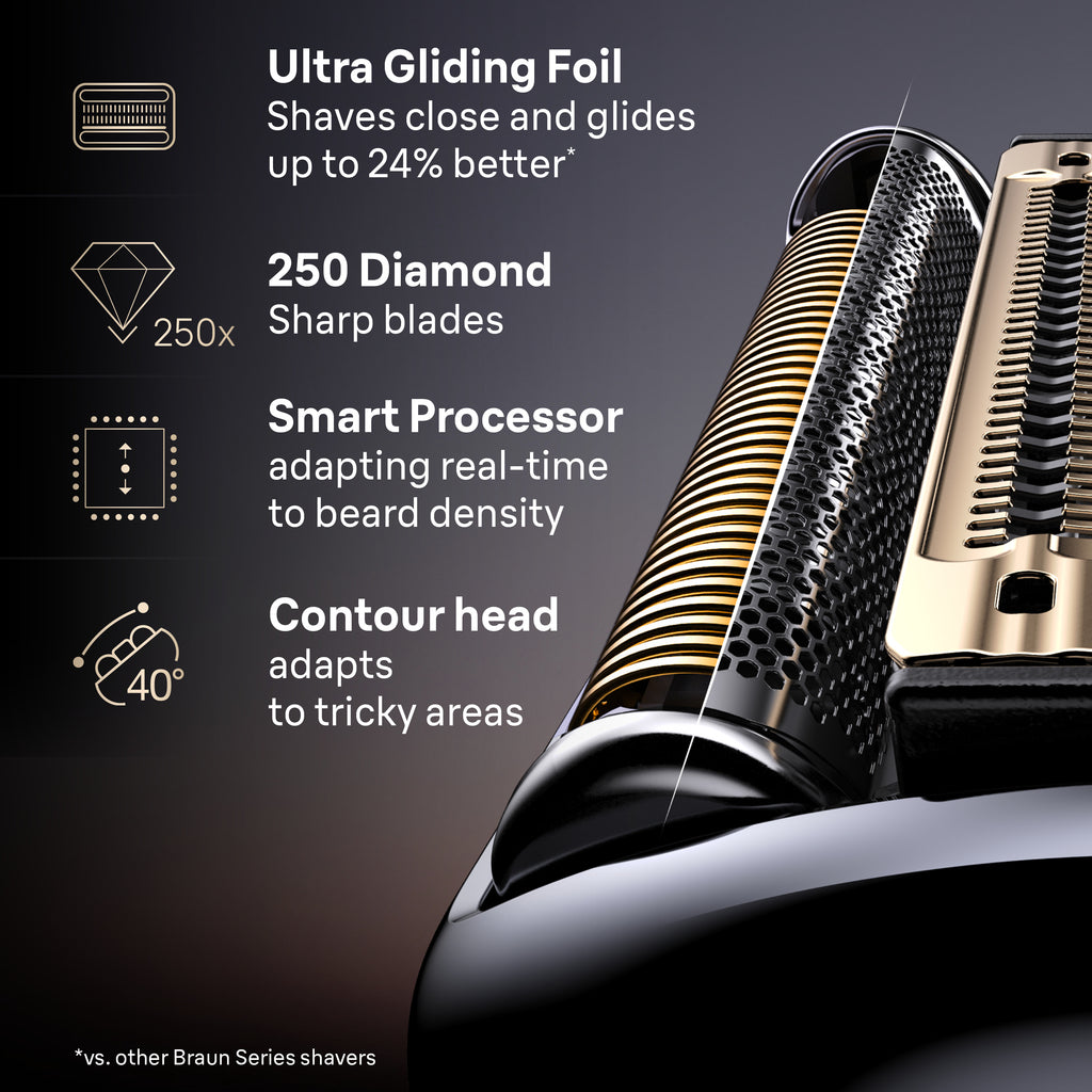 Braun NEVO 11000c Premium Men's Electric Shaver in Silver