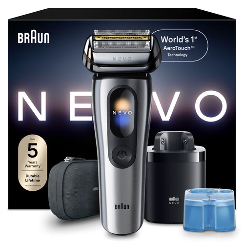 Braun NEVO 11000c Premium Men's Electric Shaver, Silver